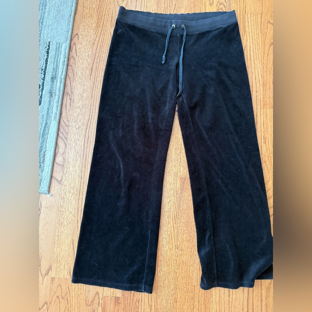 BLACK JUICY COUTURE  VELOUR PANTS